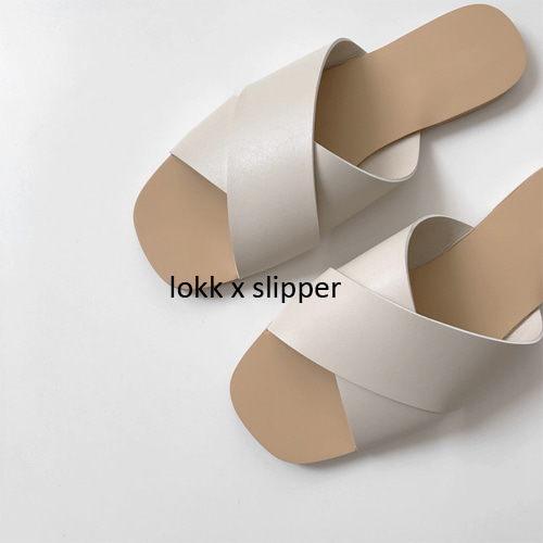 lokk x slipper (크림/베이지/브라운/블랙)