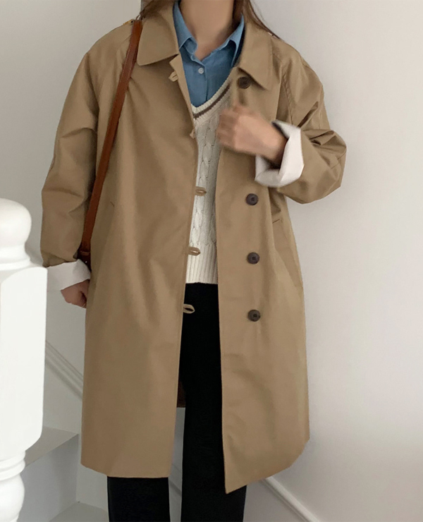 디플랜 트렌치 coat (크림/베이지)- 무료배송
